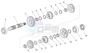 Breva V IE 850 drawing Driven shaft