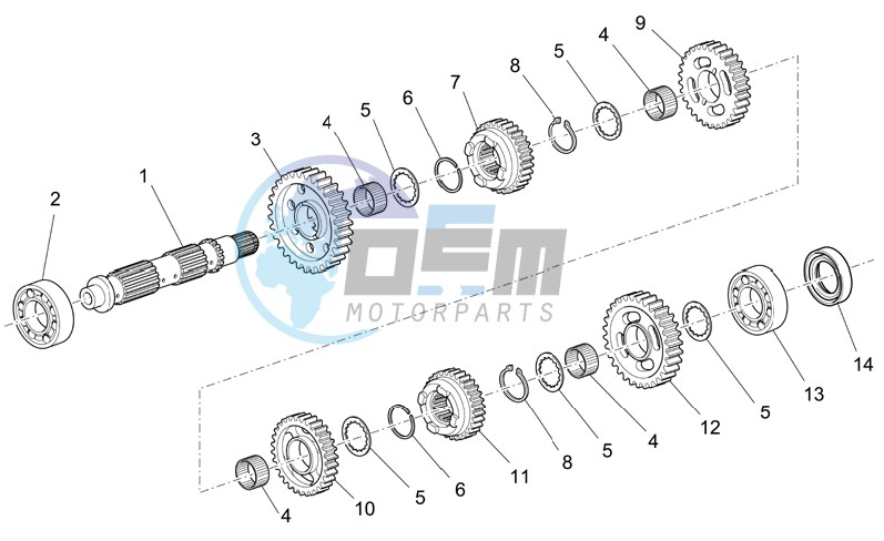 Driven shaft