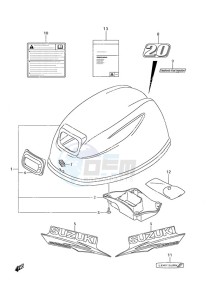 DF 20A drawing Engine Cover