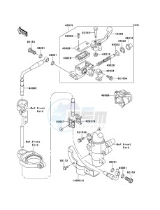 KX85 / KX85 II KX85B9F EU drawing Front Master Cylinder