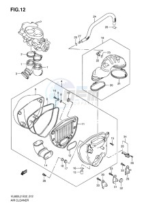 VL800 INTRUDER EU drawing AIR CLEANER