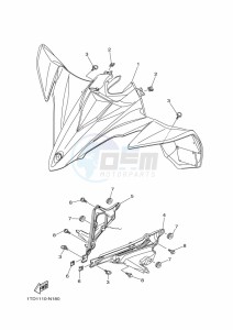 YFZ450R (BKDA) drawing FRONT FENDER