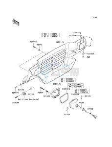 KAF 620 J [MULE 3010 TRANS4X4] (J6J-J8F) J8F drawing HEADLIGHT-- S- -