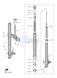 YZF-R6 YZF600 R6 (BN6A) drawing FRONT FORK