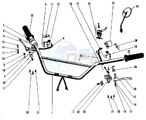 G3 SS A (-A) 90 drawing HANDLEBAR -- 69-73- -