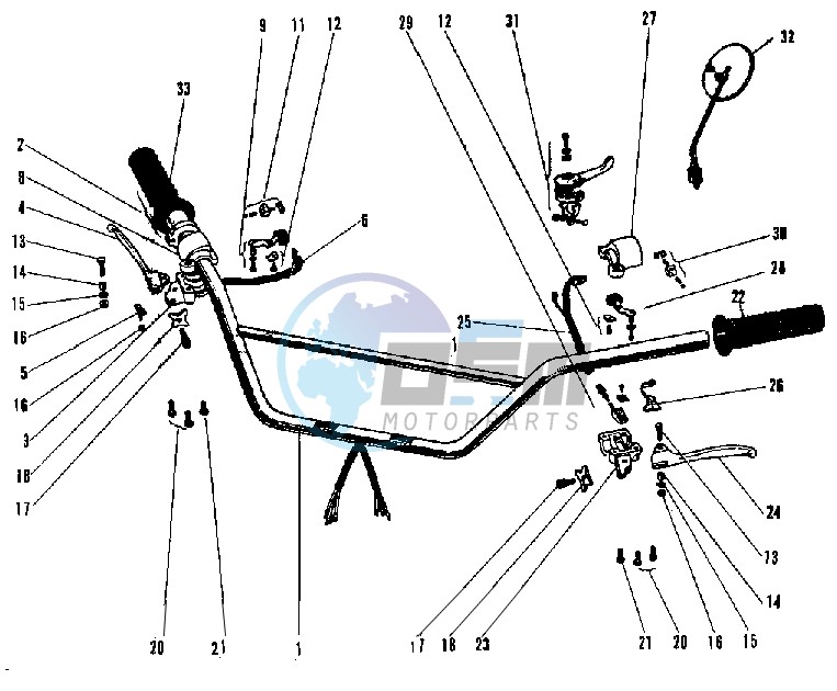 HANDLEBAR -- 69-73- -