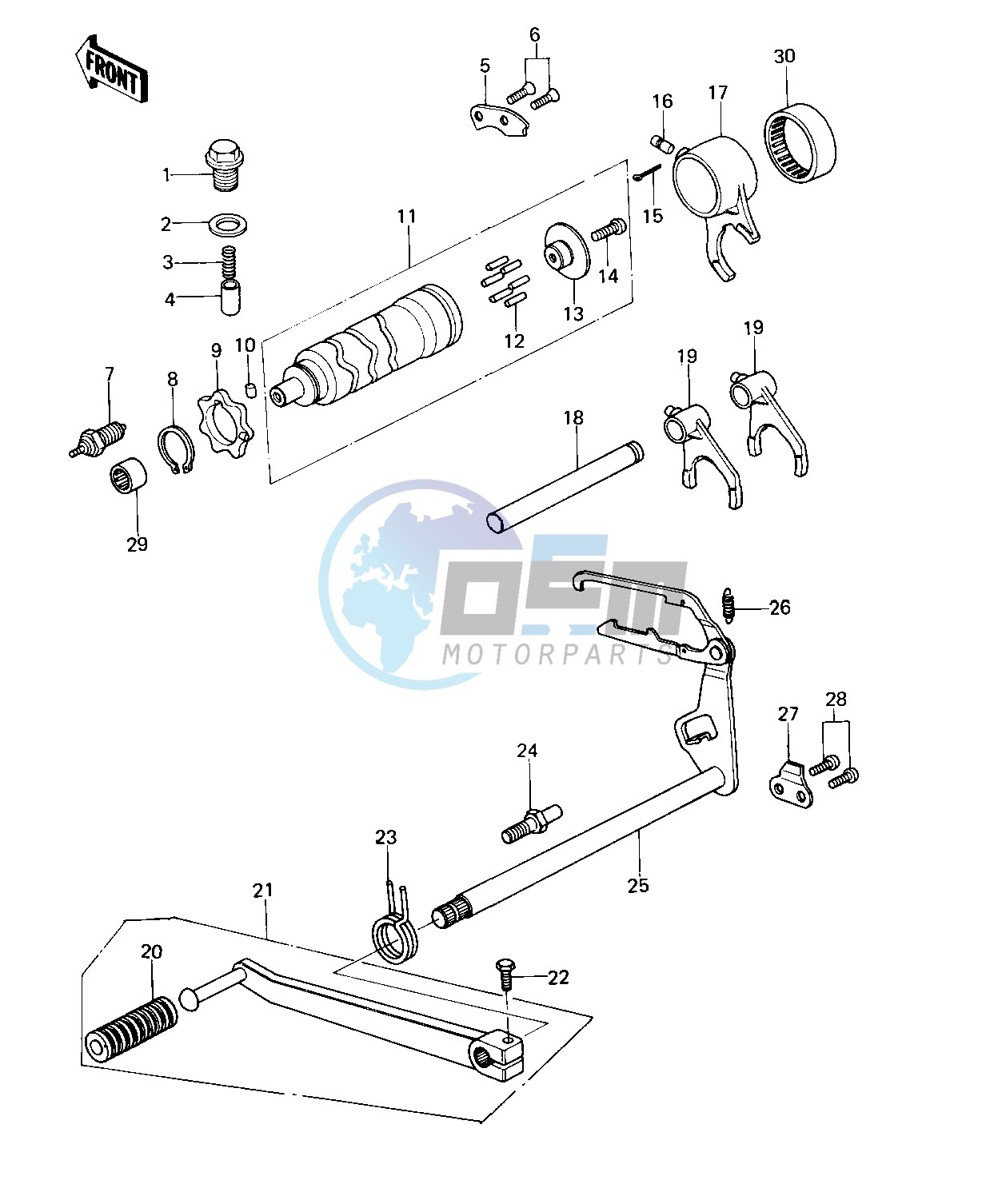 GEAR CHANGE MECHANISM