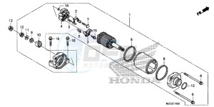 CBR600RAD CBR600RR ABS UK - (E) drawing STARTING MOTOR