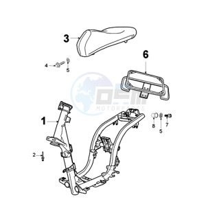 LUDIX 14 PRO drawing FRAME AND SADDLE