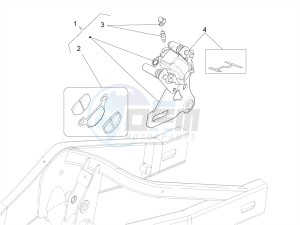 RS4 125 4T drawing Rear master brake cylinder