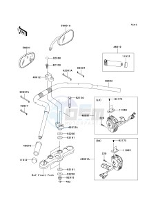 VN 1700 A [VULCAN 1700 VOYAGER] (9FA) A9F drawing HANDLEBAR