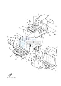 YXM700E YXM70VPXJ VIKING EPS (B5F3) drawing STAND & FOOTREST