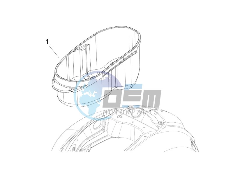 Helmet housing - Undersaddle