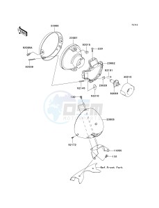 VN 1700 G [VULCAN 1700 CLASSIC LT] (9G-9FA) G9F drawing HEADLIGHT-- S- -