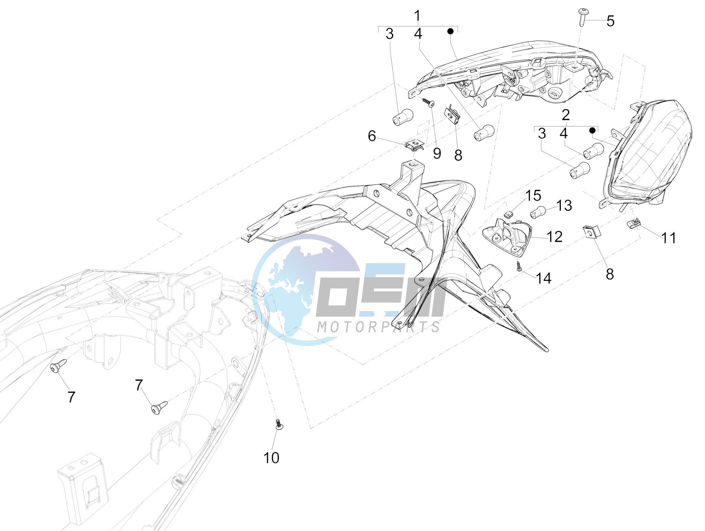 Rear headlamps - Turn signal lamps