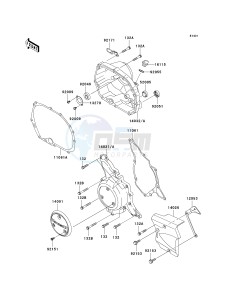 KLX 110 A (KLX110 MONSTER ENERGY) (A6F-A9FA) A6F drawing ENGINE COVER-- S- -