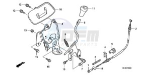 TRX420FEA Europe Direct - (ED / 4WD) drawing SELECT LEVER