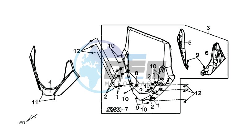 WIND SCREEN ASSY