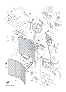 FJR1300AE FJR1300-AE (2PD1 2PD2 2PD6) drawing RADIATOR & HOSE