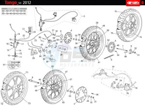 TANGO-50-WHITE drawing WHEEL - BRAKES