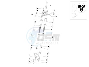 Liberty 150 4t 3v ie lem drawing Fork components (Wuxi Top)