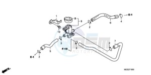 VT750CA9 UK - (E / MKH MME ST) drawing AIR INJECTION CONTROL VALVE