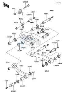 ZG 1000 A [CONCOURS] (A4-A6 A4 ONLY CAN) [CONCOURS] drawing SUSPENSION