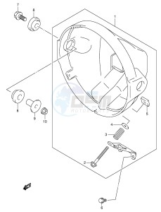 SV650S (E2) drawing HEADLAMP HOUSING (SV650X Y K1 K2)