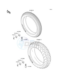 ZX 1200 C [NINJA ZZR 1200] (C1-C4) [NINJA ZZR 1200] drawing TIRES