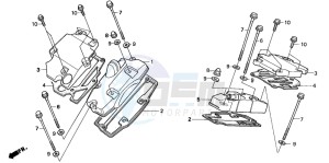 VT1100C2 drawing CYLINDER HEAD COVER (VT1100CS/CT)