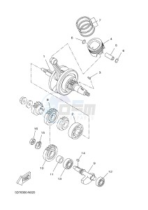 YZF-R125 R125 (5D7W 5D7W 5D7W 5D7W) drawing CRANKSHAFT & PISTON