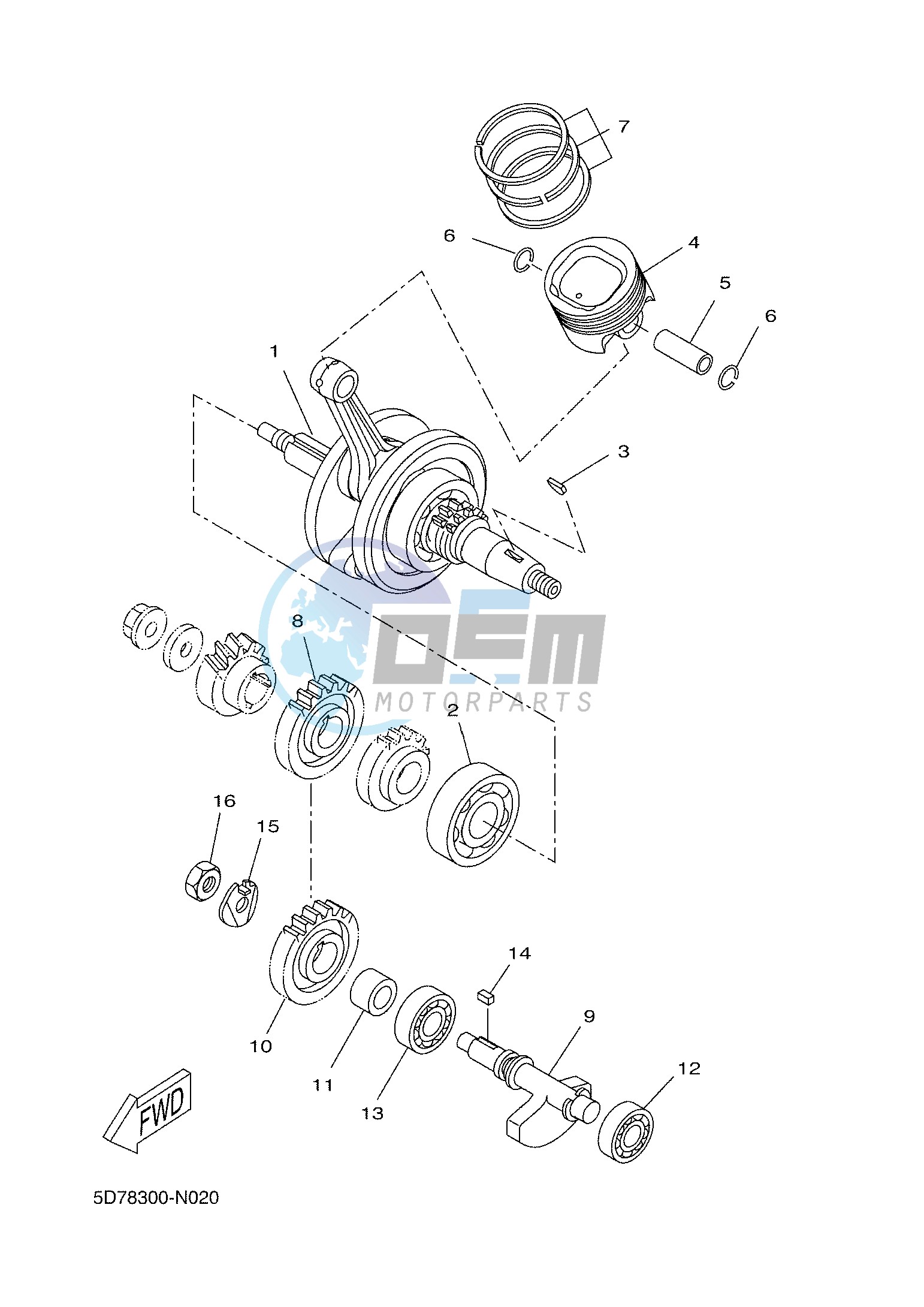 CRANKSHAFT & PISTON