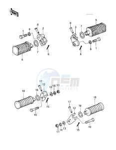 KZ 440 A [LTD] (A1) [LTD] drawing FOOTRESTS -- 80 A1- -