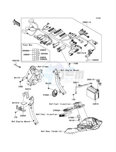 Z1000 ZR1000DDFA FR GB XX (EU ME A(FRICA) drawing Chassis Electrical Equipment