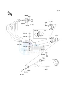 ZR 1200 A [ZRX1200R] (A4-A5) drawing MUFFLER-- S- -