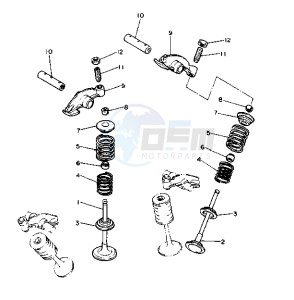 XV VIRAGO 11000 drawing VALVE