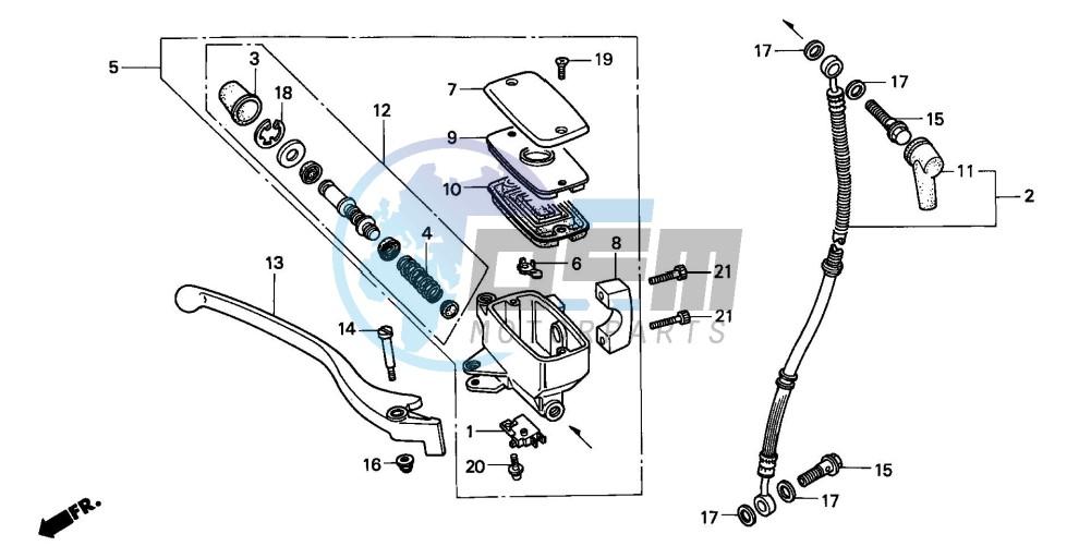 FR. BRAKE MASTER CYLINDER