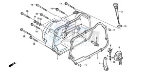 TRX90 SPORTRAX 90 drawing RIGHT CRANKCASE COVER