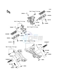 ZZR1400_ABS ZX1400FCF FR GB XX (EU ME A(FRICA) drawing Footrests