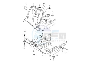 BW'S 50 drawing LEG SHIELD 5WW8 MOTO GP