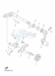 WR250F (BAK4) drawing SHIFT SHAFT