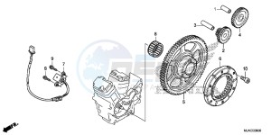 VT750CSE Shadow - VT750CS-E UK - (E) drawing STARTING CLUTCH