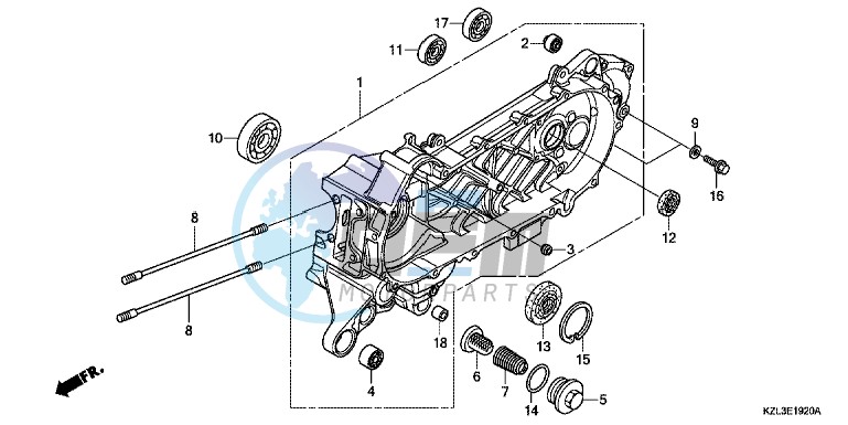 LEFT CRANKCASE