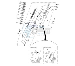 YQ AEROX 50 drawing FRONT FORK