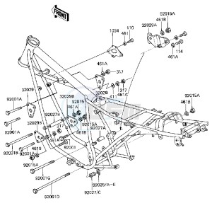 KZ 440 B (B1) drawing FRAME FITTINGS -- 81 B2- -