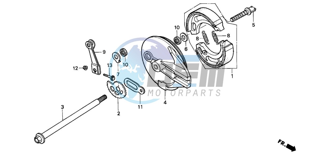 REAR BRAKE PANEL