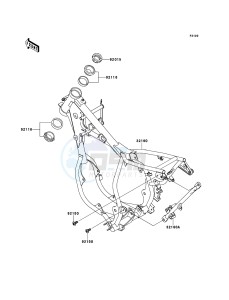 KX65 KX65ABF EU drawing Frame