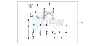 XL1000VA9 Europe Direct - (ED / ABS) drawing MAIN STAND