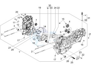 Runner 125 VX 4t SC (UK) UK drawing Crankcase