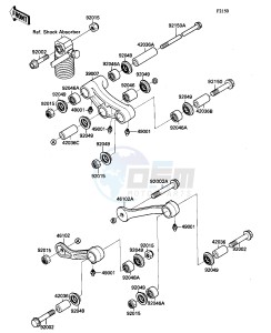 ZX 1100 C [NINJA ZX-11] (C1-C4) [NINJA ZX-11] drawing SUSPENSION